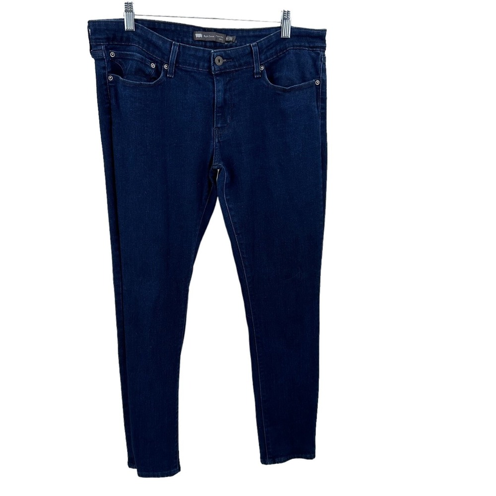 Levi's Slight Curve Modern Rise Skinny Jeans  Dark Wash Indigo Denim Women 16/33